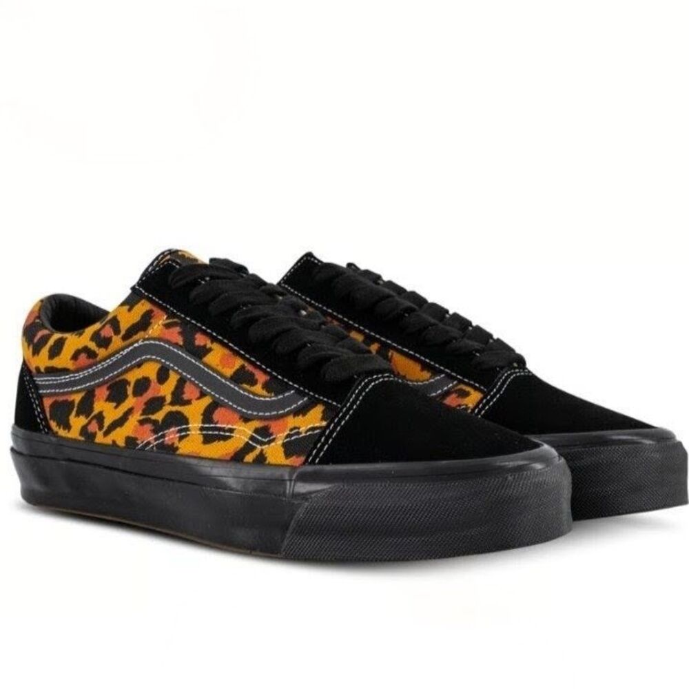 VANS LX Old Skool Leopard Print Sneakers Men's Size 10.5 New In Box!